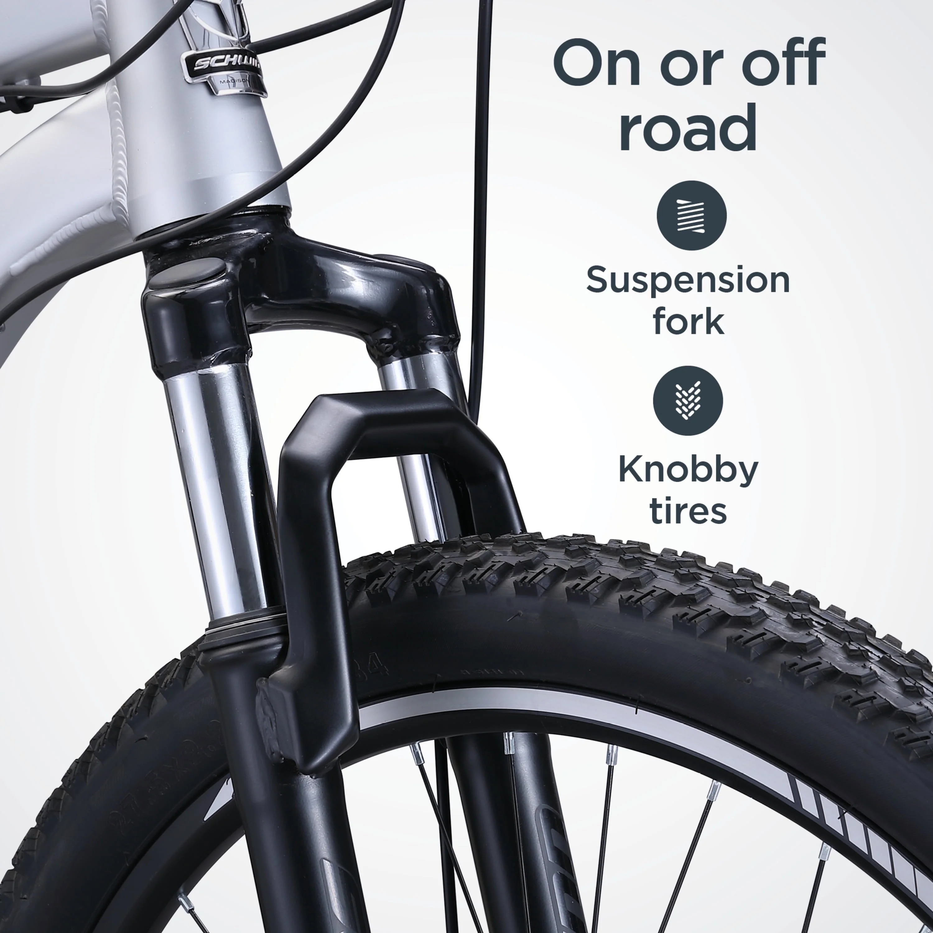 Schwinn AL Comp 27.5 inch Men's Mountain Bike, 21 Speed Adult Bicycle, Grey